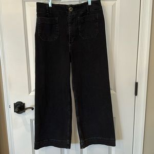 The Skipper High-Rise Crop Wide Leg Jeans by Pilcro